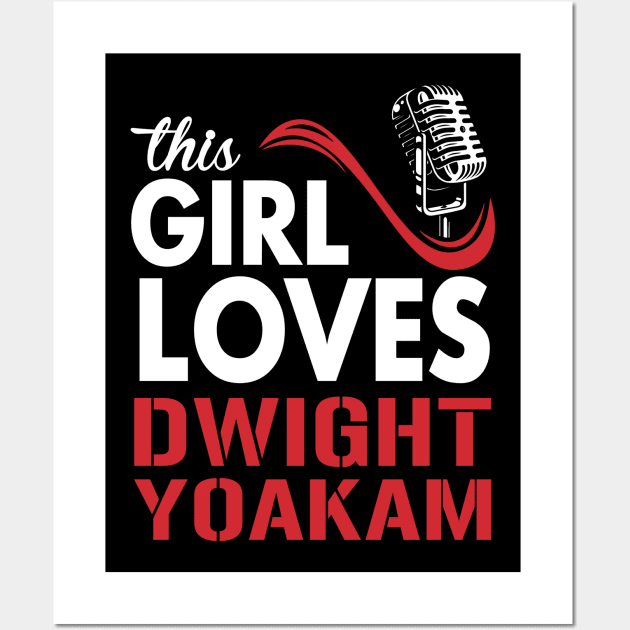 This Girl Loves Dwight Wall Art by Crazy Cat Style